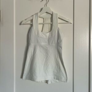 Lululemon White Racerback Tank